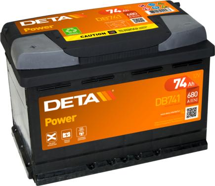 DETA DB741 - Стартерная аккумуляторная батарея, АКБ autosila-amz.com