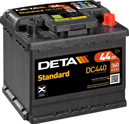 DETA DC440 - Стартерная аккумуляторная батарея, АКБ autosila-amz.com