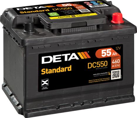 DETA DC550 - Стартерная аккумуляторная батарея, АКБ autosila-amz.com