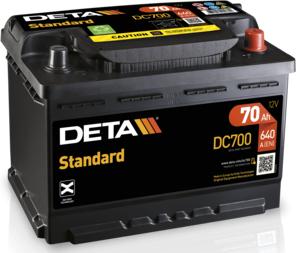 DETA DC700 - Стартерная аккумуляторная батарея, АКБ autosila-amz.com
