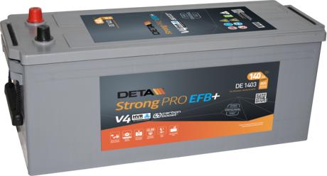 DETA DE1403 - Стартерная аккумуляторная батарея, АКБ autosila-amz.com