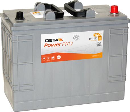 DETA DF1420 - Стартерная аккумуляторная батарея, АКБ autosila-amz.com