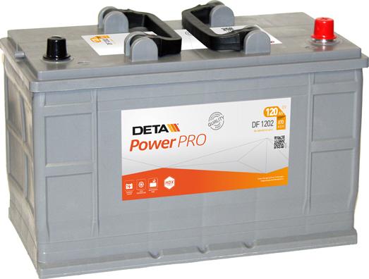 DETA DF1202 - Стартерная аккумуляторная батарея, АКБ autosila-amz.com