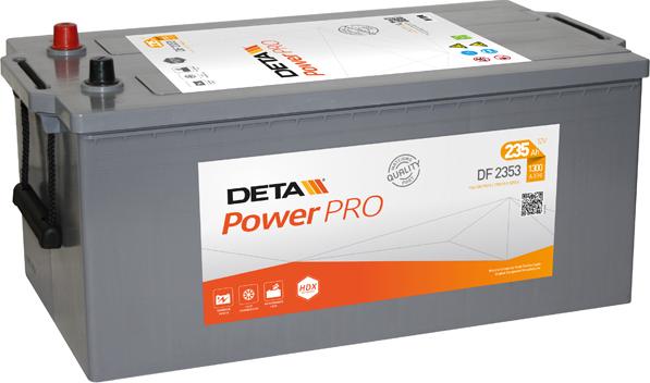 DETA DF2353 - Стартерная аккумуляторная батарея, АКБ autosila-amz.com