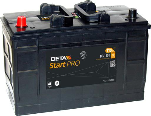 DETA DG1101 - Стартерная аккумуляторная батарея, АКБ autosila-amz.com