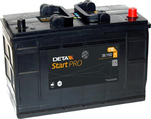 DETA DG1102 - Стартерная аккумуляторная батарея, АКБ autosila-amz.com