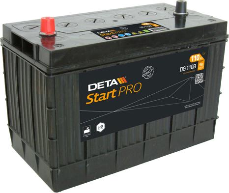 DETA DG110B - Стартерная аккумуляторная батарея, АКБ autosila-amz.com