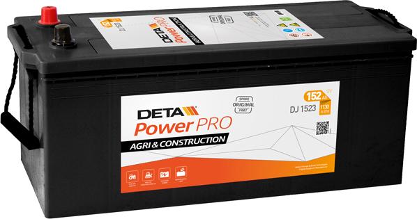 DETA DJ1523 - Стартерная аккумуляторная батарея, АКБ autosila-amz.com