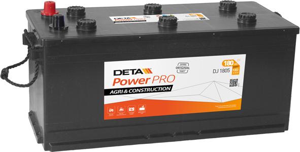 DETA DJ1805 - Стартерная аккумуляторная батарея, АКБ autosila-amz.com