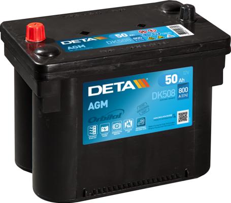 DETA DK508 - Стартерная аккумуляторная батарея, АКБ autosila-amz.com