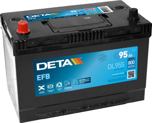 DETA DL955 - Стартерная аккумуляторная батарея, АКБ autosila-amz.com