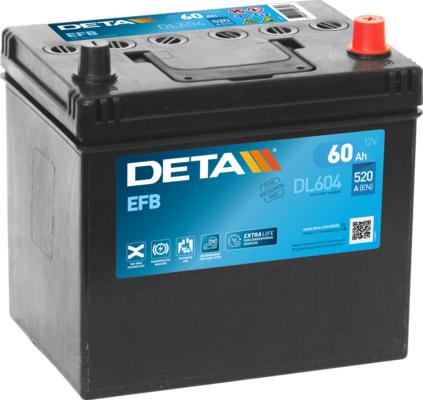 DETA DL604 - Стартерная аккумуляторная батарея, АКБ autosila-amz.com