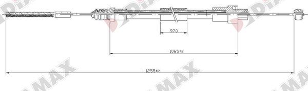 Diamax AA3028 - Тросик, cтояночный тормоз autosila-amz.com