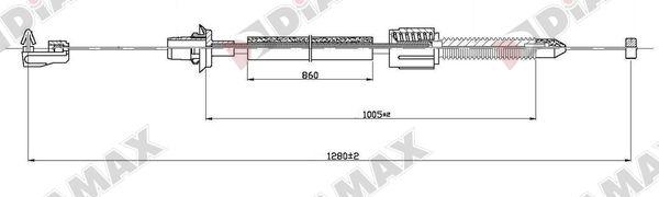 Diamax AA2004 - Тросик газа autosila-amz.com