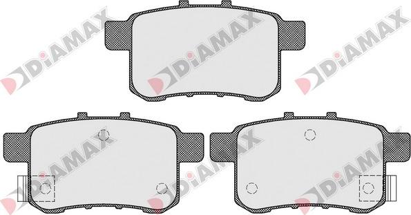 Diamax N09494 - Тормозные колодки, дисковые, комплект autosila-amz.com