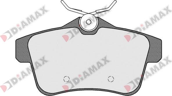 Diamax N09493 - Тормозные колодки, дисковые, комплект autosila-amz.com