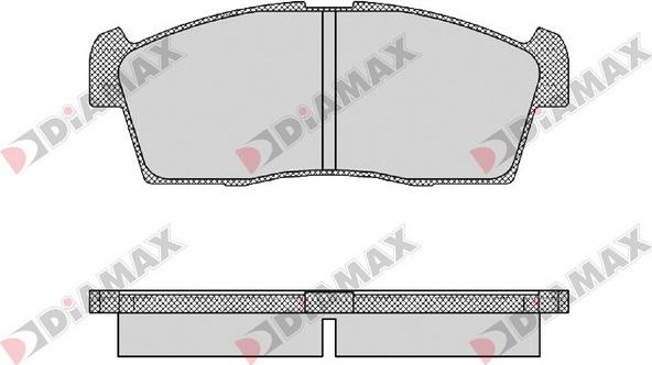 Diamax N09444 - Тормозные колодки, дисковые, комплект autosila-amz.com