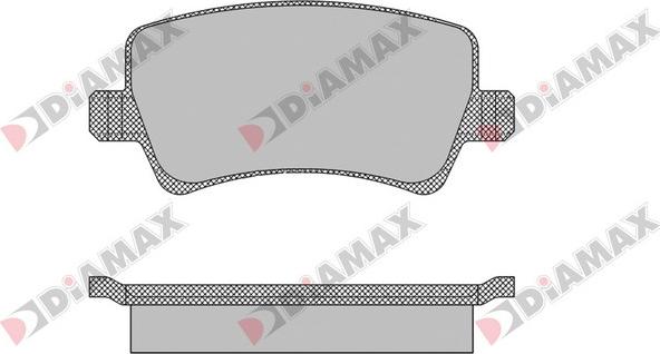Diamax N09458 - Тормозные колодки, дисковые, комплект autosila-amz.com