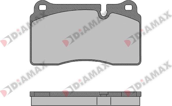 Diamax N09467 - Тормозные колодки, дисковые, комплект autosila-amz.com