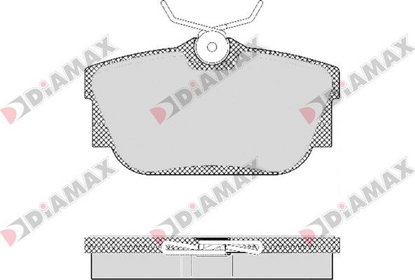 Diamax N09406 - Тормозные колодки, дисковые, комплект autosila-amz.com