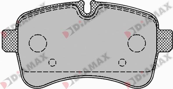 Diamax N09403 - Тормозные колодки, дисковые, комплект autosila-amz.com