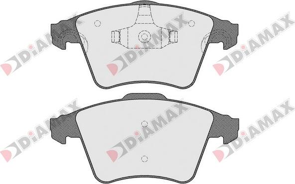 Diamax N09480 - Тормозные колодки, дисковые, комплект autosila-amz.com