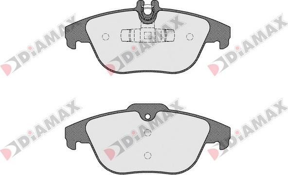 Diamax N09482 - Тормозные колодки, дисковые, комплект autosila-amz.com