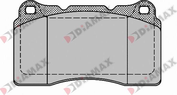 Diamax N09435 - Тормозные колодки, дисковые, комплект autosila-amz.com