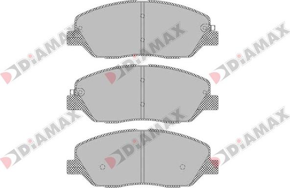 Diamax N09429 - Тормозные колодки, дисковые, комплект autosila-amz.com