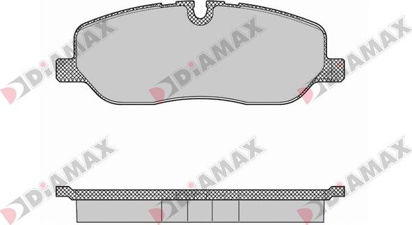 Diamax N09420 - Тормозные колодки, дисковые, комплект autosila-amz.com