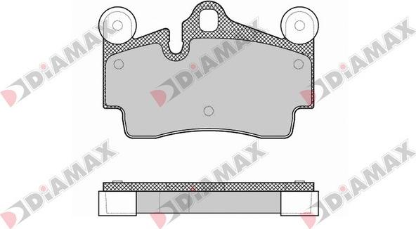 Diamax N09421 - Тормозные колодки, дисковые, комплект autosila-amz.com