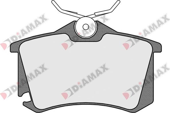 Diamax N09470 - Тормозные колодки, дисковые, комплект autosila-amz.com