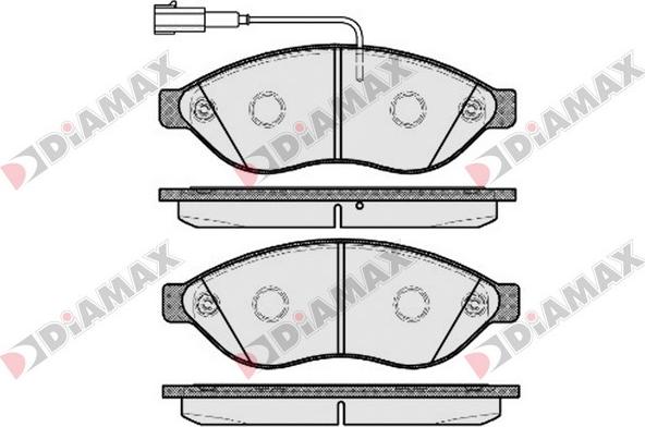 Diamax N09541 - Тормозные колодки, дисковые, комплект autosila-amz.com