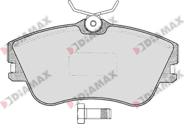 Diamax N09564 - Тормозные колодки, дисковые, комплект autosila-amz.com