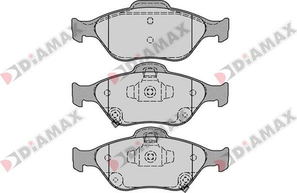 Diamax N09568 - Тормозные колодки, дисковые, комплект autosila-amz.com