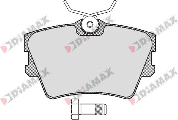 Diamax N09562 - Тормозные колодки, дисковые, комплект autosila-amz.com