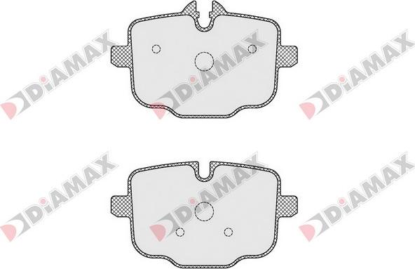 Diamax N09519 - Тормозные колодки, дисковые, комплект autosila-amz.com