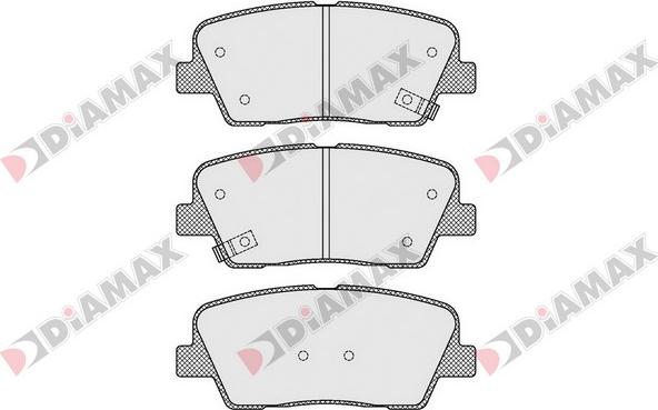 Diamax N09515 - Тормозные колодки, дисковые, комплект autosila-amz.com