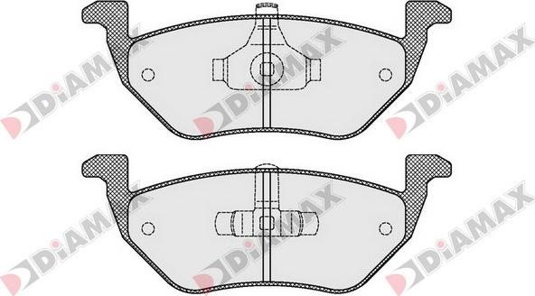 Diamax N09513 - Тормозные колодки, дисковые, комплект autosila-amz.com