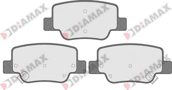 Diamax N09585 - Тормозные колодки, дисковые, комплект autosila-amz.com