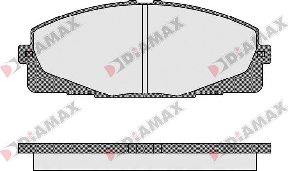 Diamax N09588 - Тормозные колодки, дисковые, комплект autosila-amz.com