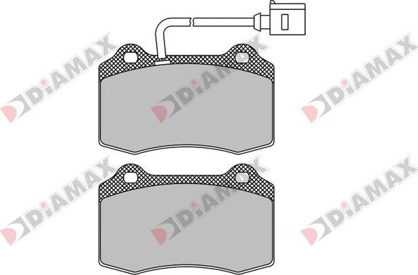 Diamax N09536 - Тормозные колодки, дисковые, комплект autosila-amz.com