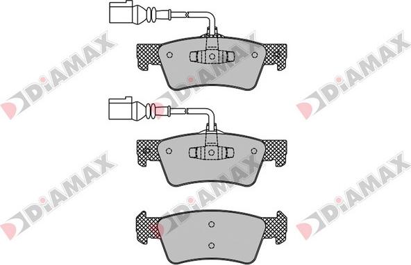 Diamax N09532 - Тормозные колодки, дисковые, комплект autosila-amz.com