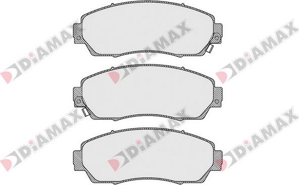 Diamax N09522 - Тормозные колодки, дисковые, комплект autosila-amz.com