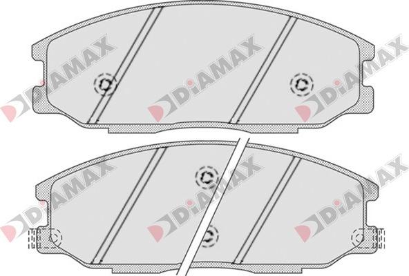 Diamax N09695 - Тормозные колодки, дисковые, комплект autosila-amz.com