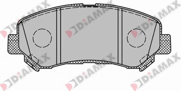 Diamax N09698 - Тормозные колодки, дисковые, комплект autosila-amz.com