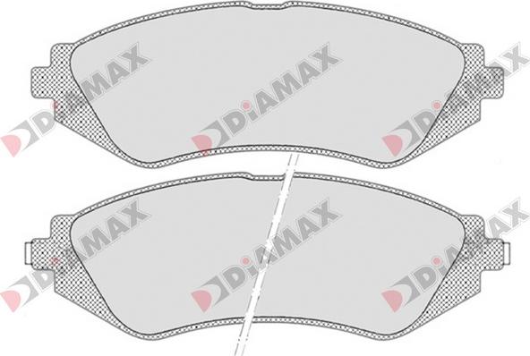 Diamax N09692 - Тормозные колодки, дисковые, комплект autosila-amz.com