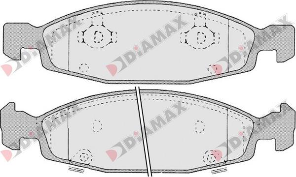 Diamax N09640 - Тормозные колодки, дисковые, комплект autosila-amz.com