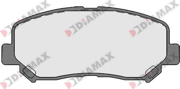 Diamax N09660 - Тормозные колодки, дисковые, комплект autosila-amz.com