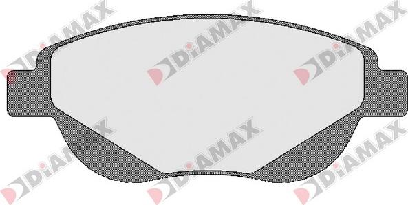 Diamax N09662 - Тормозные колодки, дисковые, комплект autosila-amz.com